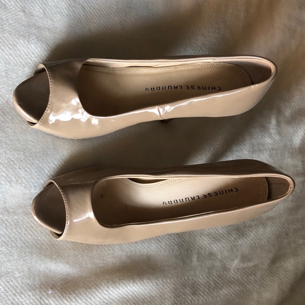 Chinese laundry peep  toe platform stiletto shoes